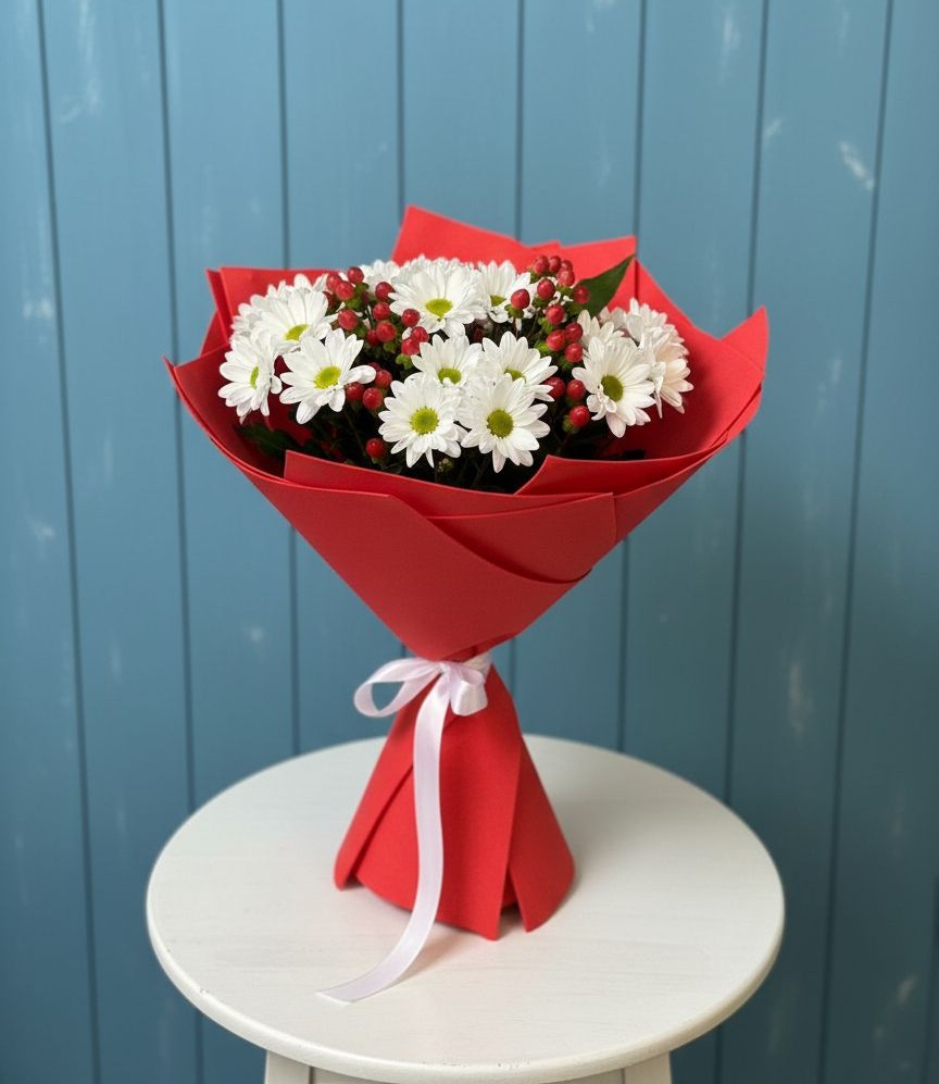 Букет цветов из: Хризантемы в Никольске