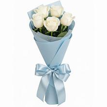 Букет 5 Белых роз Проуд #REPLACE_PRED# Никольске