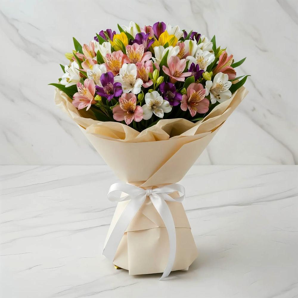 Букет цветов из: Альстромерии в Никольске