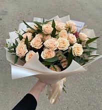 Букет Кремовые розы Латте в Никольске