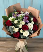 Букет цветов из:  Розы и Альстромерии #REPLACE_PRED# Никольске