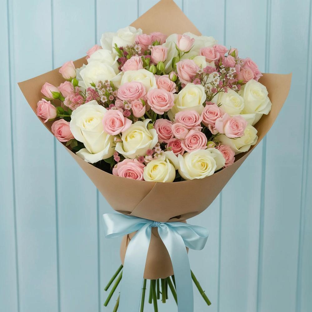 Букет цветов из: Розы в Никольске