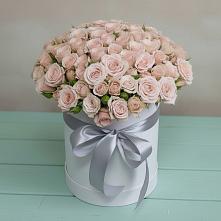 Цветочная композиция из Розы в шляпной коробке #REPLACE_PRED# Никольске