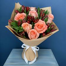 Букет цветов из:  Розы и Альстромерии в Никольске