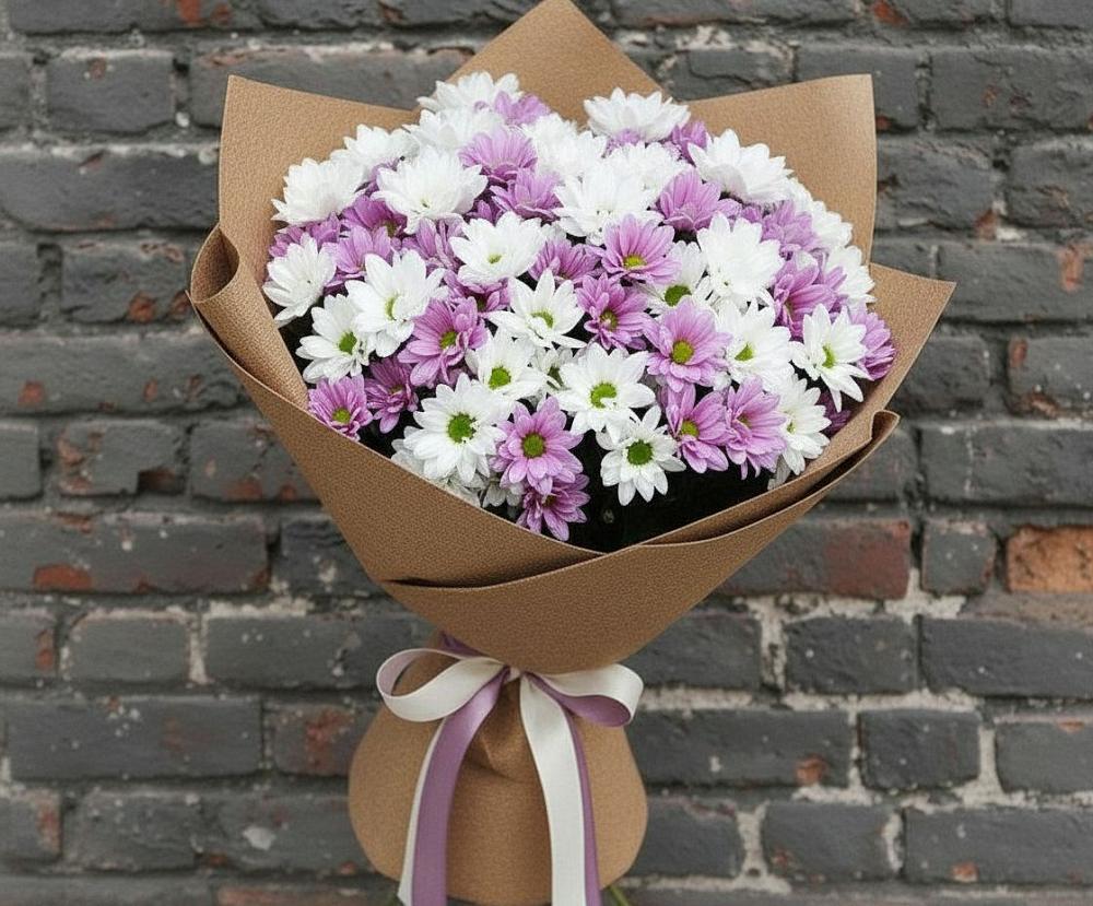Букет цветов из: Хризантемы в Никольске