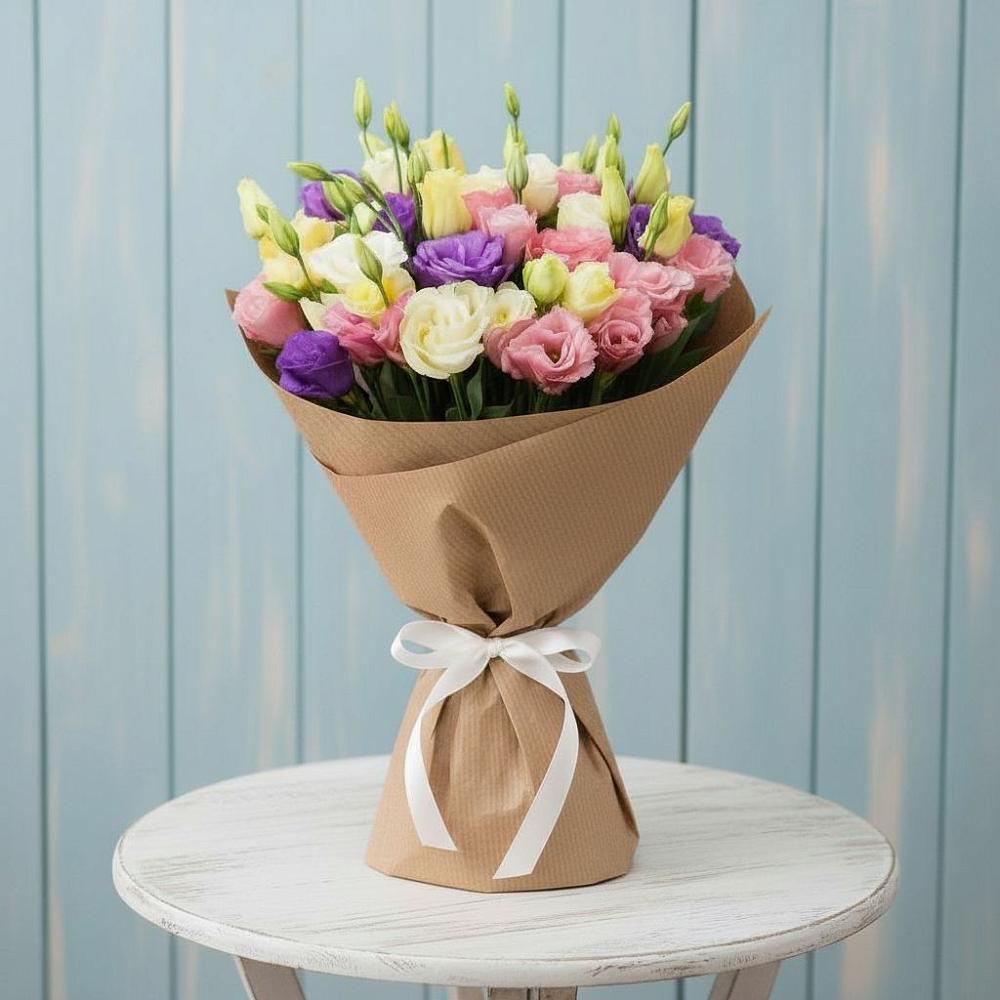 Букет цветов из: Лизиантусы в Никольске