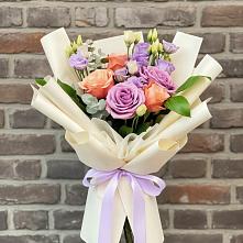 Букет цветов из:  Лизиантусы и Розы #REPLACE_PRED# Никольске