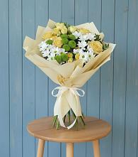 Букет цветов из:  Хризантемы и Розы #REPLACE_PRED# Никольске