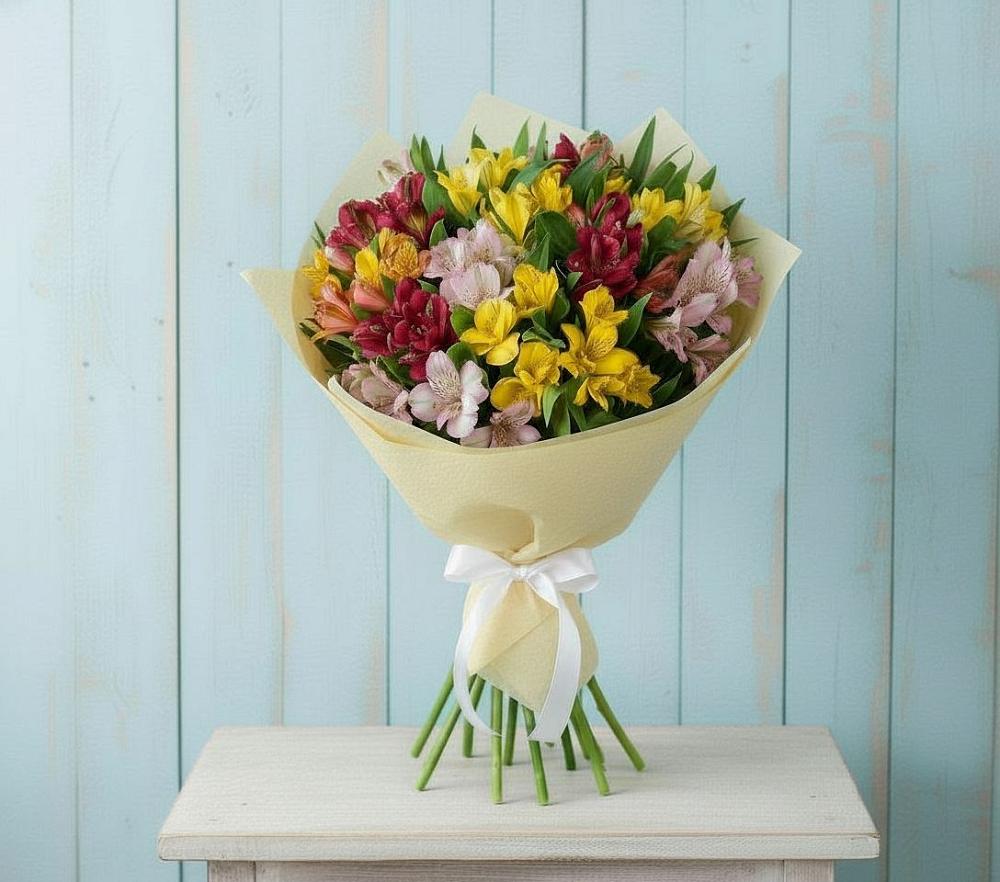 Букет цветов из: Альстромерии в Никольске